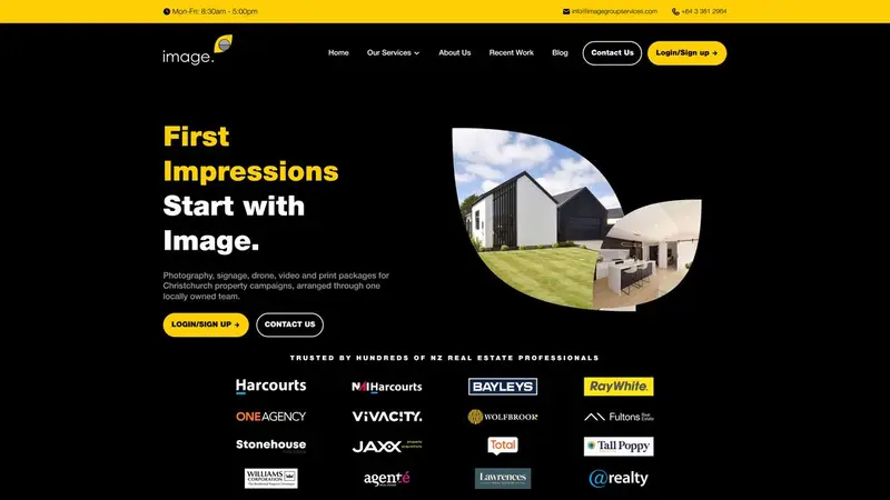 Homepage of imagegroupservices.com