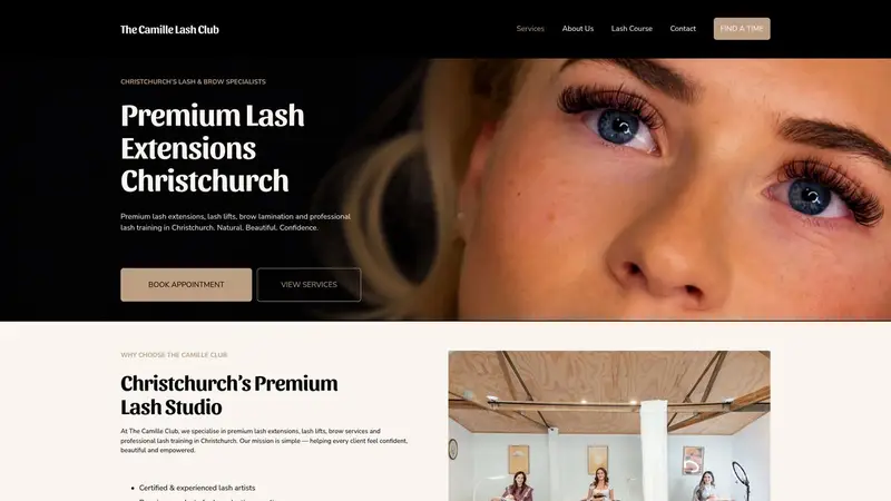 Homepage of thecamilleclub.com