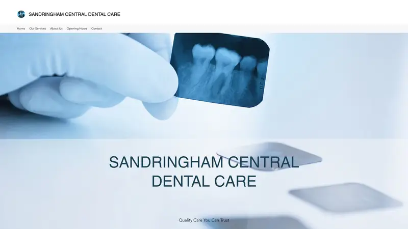 Homepage of sandringhamdentists.com