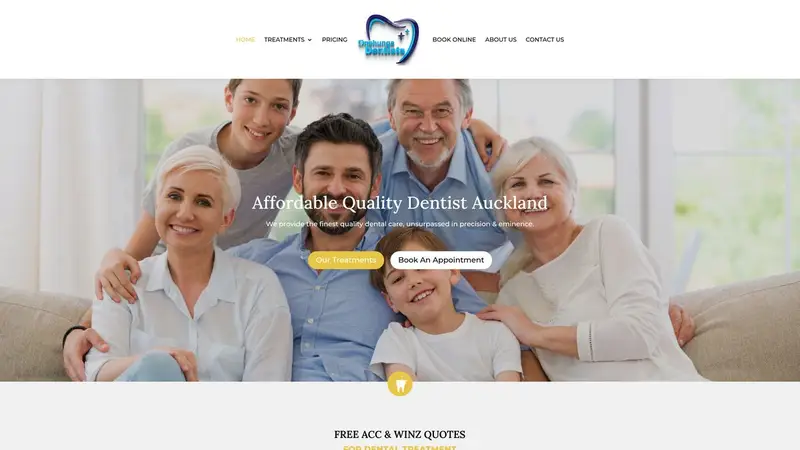 Homepage of onehungadentists.com