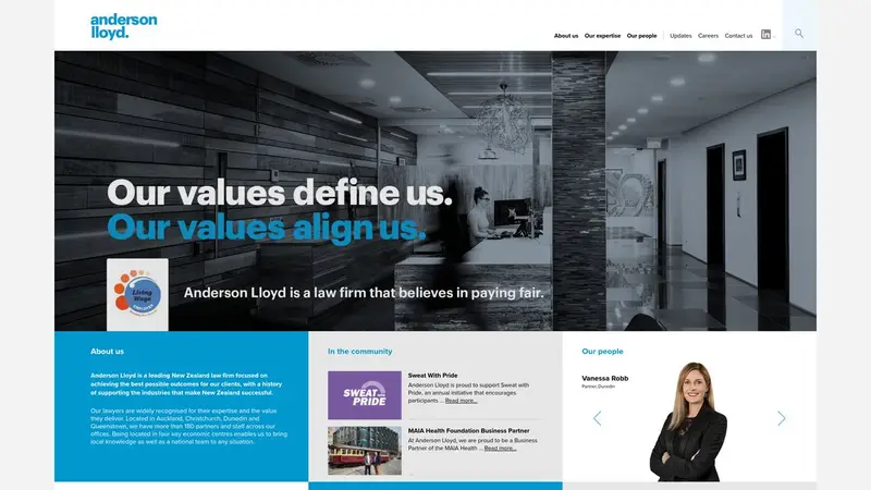 Homepage of al.nz