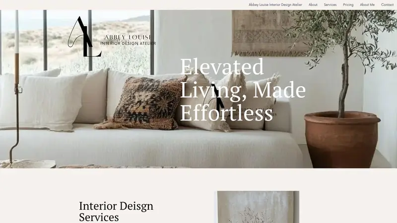 Homepage of abbeylouiseinterior.co.nz