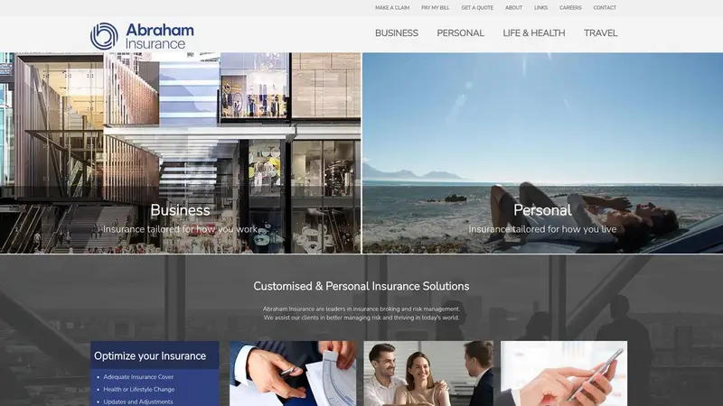 Homepage of abraham.co.nz