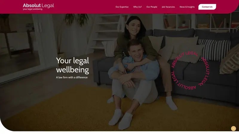 Homepage of absolutlegal.co.nz