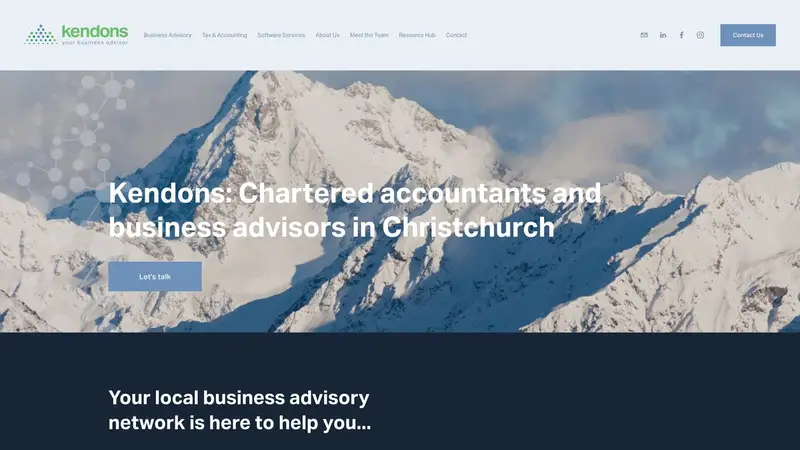 Homepage of accounting.co.nz