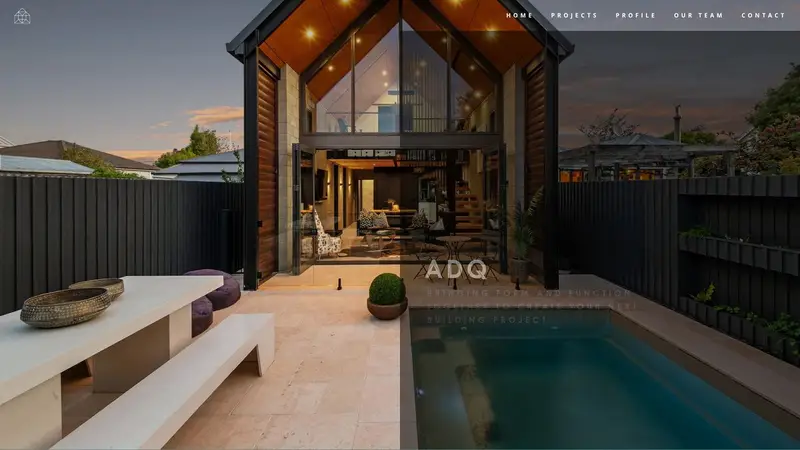 Homepage of adq.co.nz