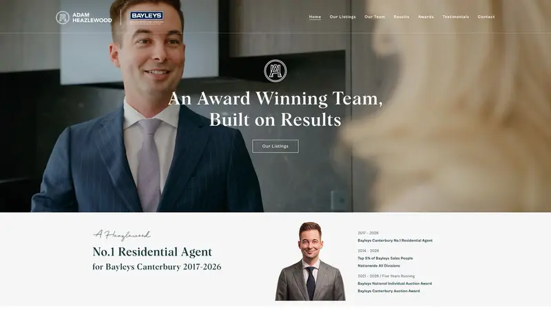 Homepage of ahteam.co.nz