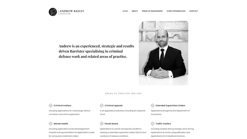 Homepage of andrewbailey.co.nz