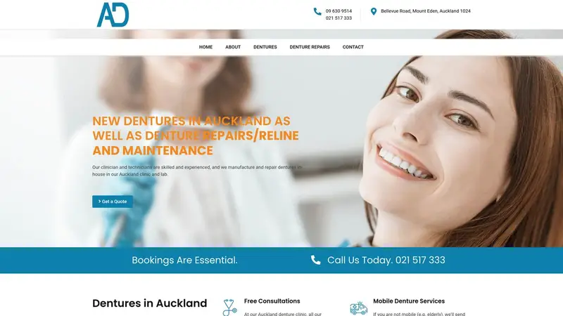 Homepage of annabelledental.co.nz