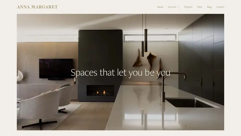 Homepage of annamargaret.co.nz