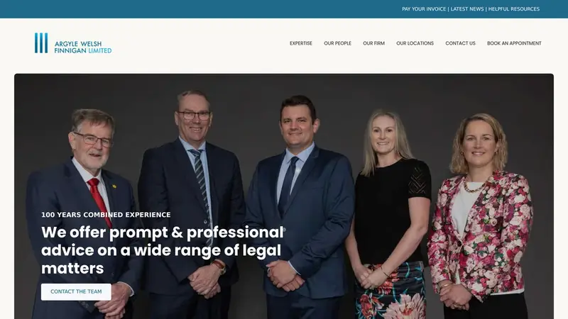 Homepage of argylewelsh.co.nz