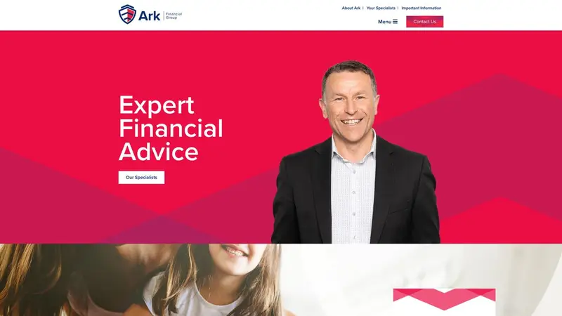 Homepage of arkfg.co.nz