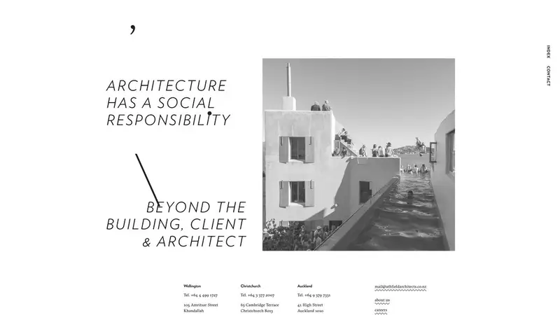 Homepage of athfieldarchitects.co.nz