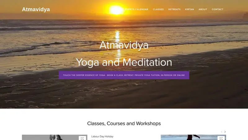 Homepage of atmavidya.co.nz