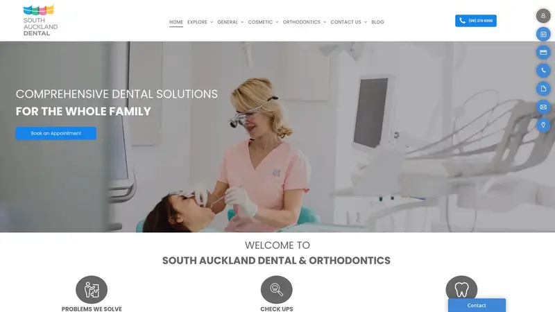 Homepage of aucklanddental.co.nz
