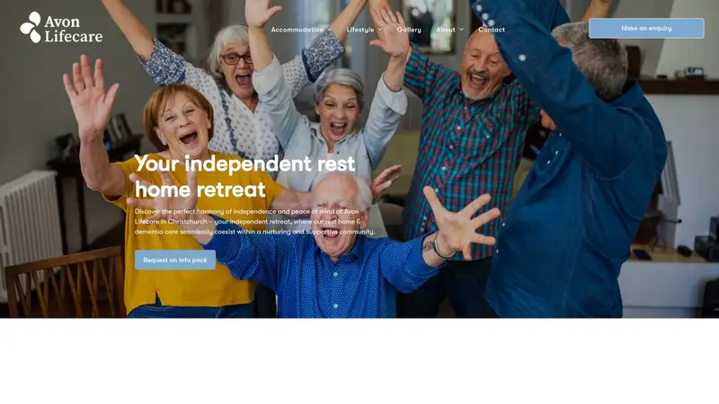 Homepage of avoncare.co.nz