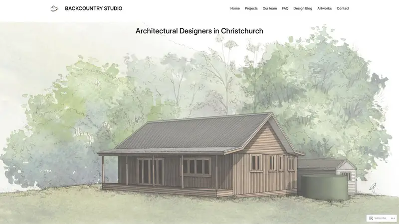 Homepage of backcountrystudio.co.nz