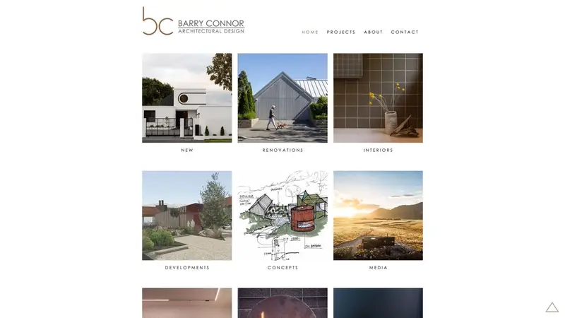 Homepage of barryconnordesign.co.nz