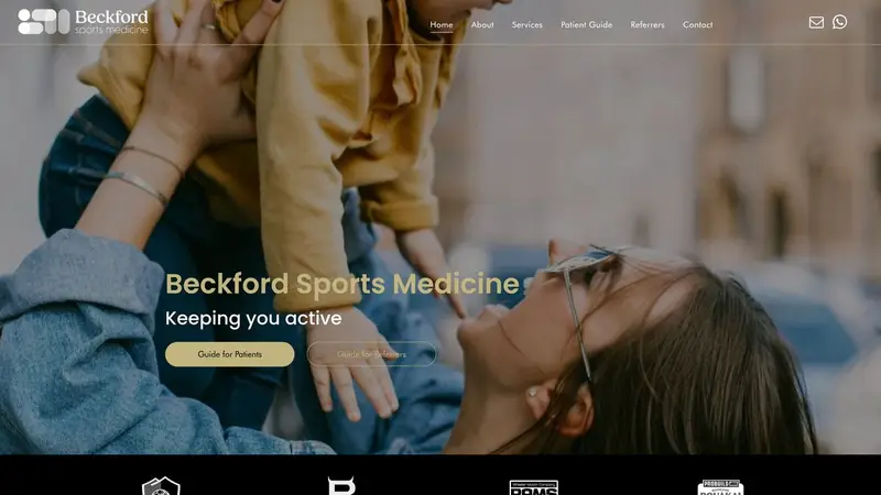 Homepage of beckfordsports.co.nz