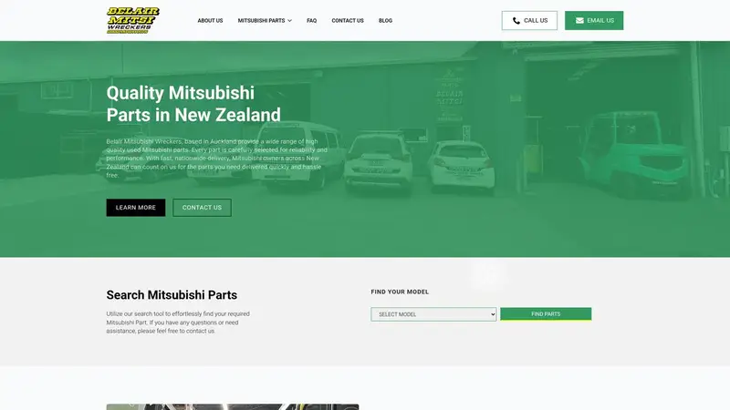 Homepage of belairmitsi.co.nz