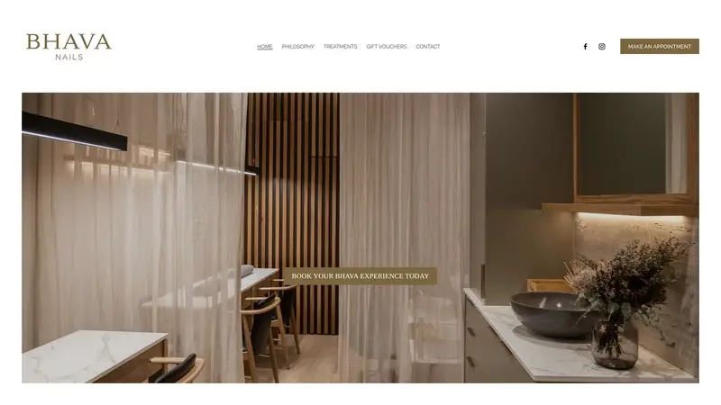 Homepage of bhava.co.nz