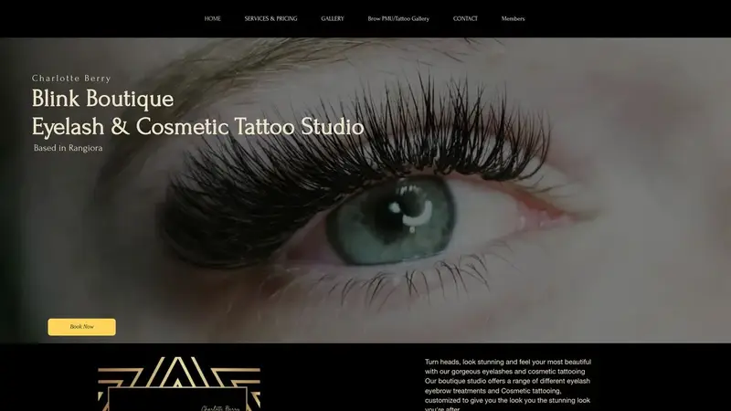 Homepage of blinkboutique.co.nz