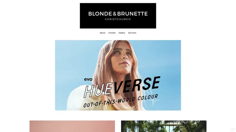 Homepage of blondeandbrunette.co.nz