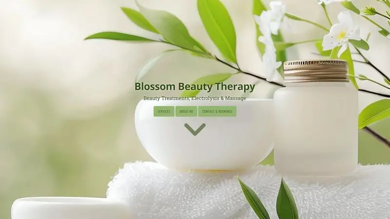 Homepage of blossombeauty.co.nz