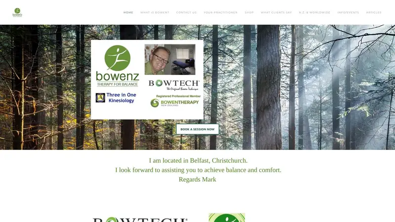 Homepage of bowenz.co.nz