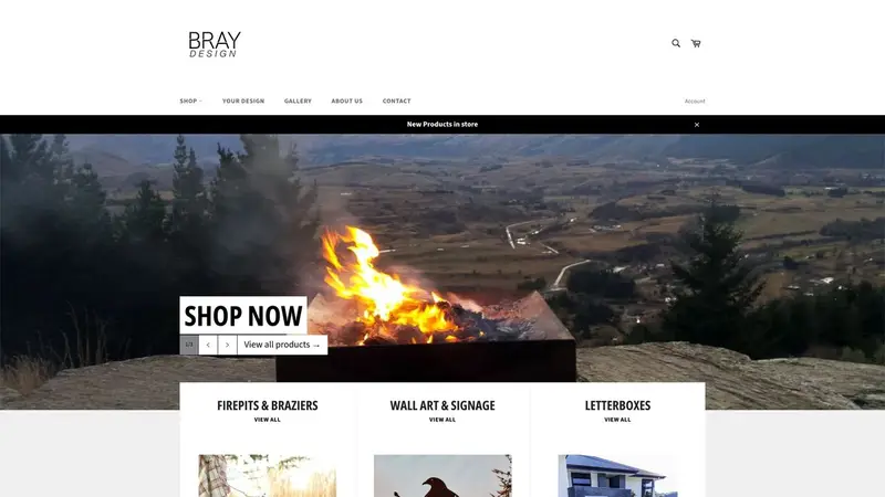Homepage of braydesign.co.nz