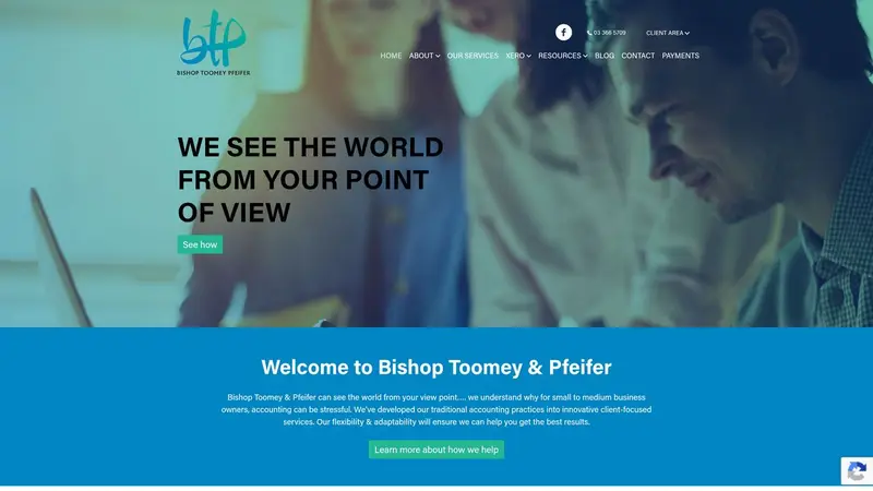 Homepage of btp.co.nz