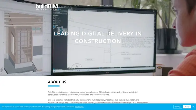 Homepage of buildbim.co.nz