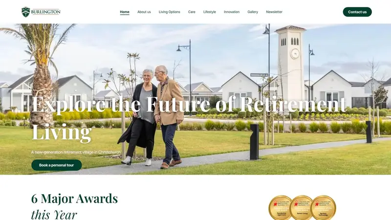 Homepage of burlingtonvillage.co.nz