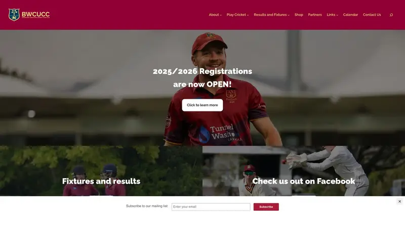 Homepage of burnsidecricket.org.nz