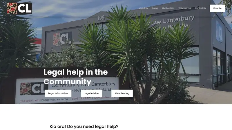 Homepage of canlaw.org.nz