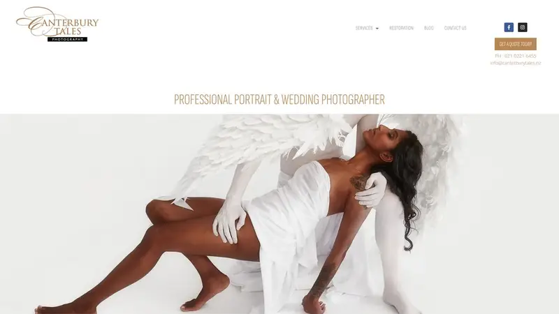 Homepage of canterburytales.nz