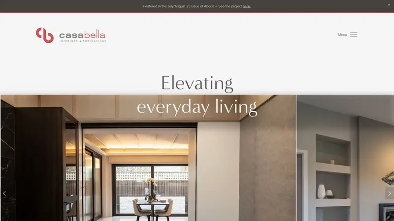 Homepage of casabella.co.nz