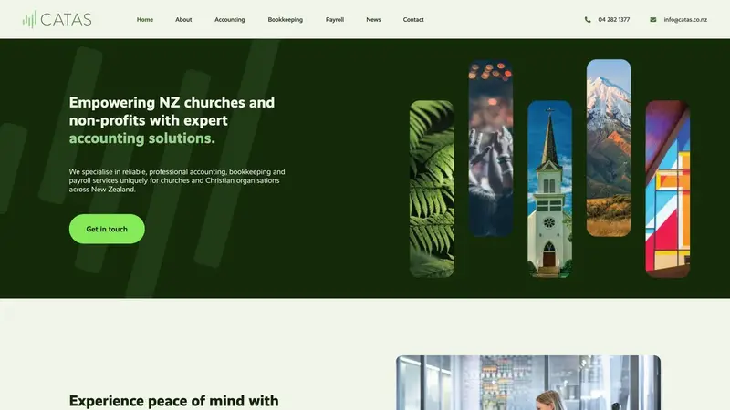 Homepage of catas.co.nz