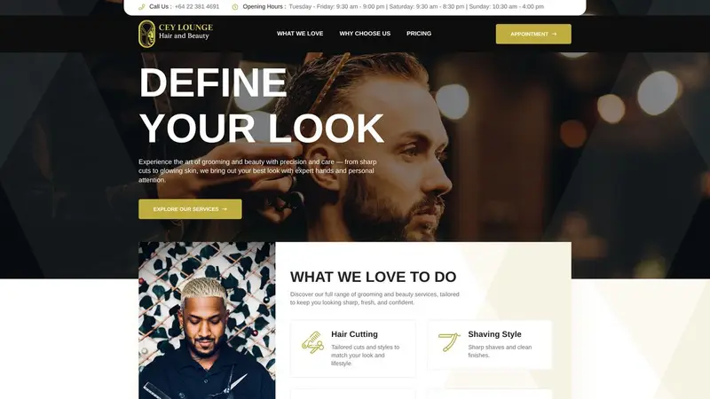 Homepage of ceylounge.co.nz
