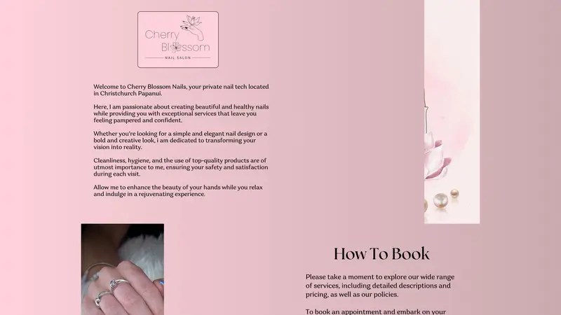 Homepage of cherryblossom.co.nz