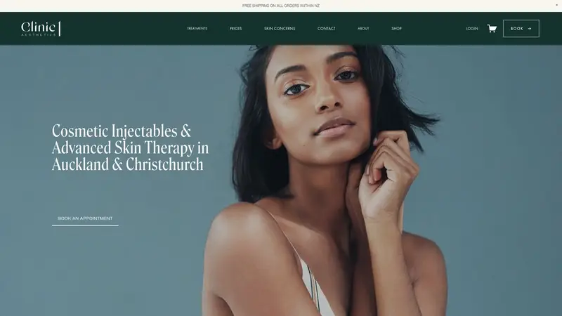 Homepage of clinic1.co.nz