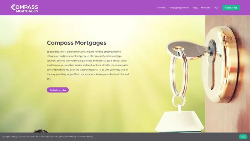 Homepage of compassmortgages.co.nz