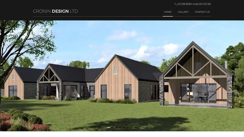 Homepage of cronindesign.co.nz