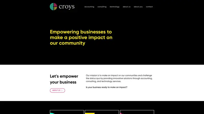 Homepage of croys.co.nz