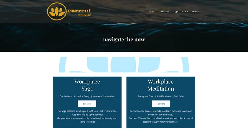 Homepage of currentwellbeing.co.nz