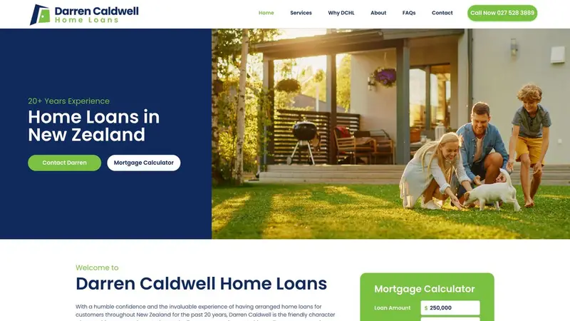 Homepage of dchl.co.nz