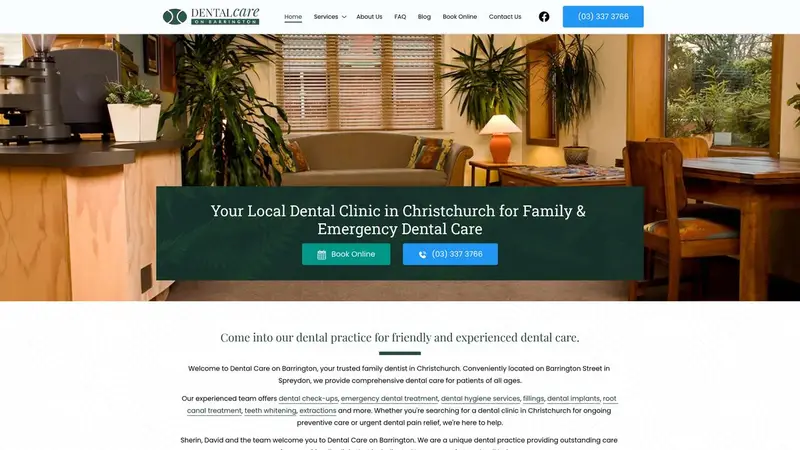 Homepage of dentalhealth.co.nz