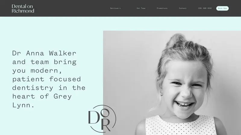 Homepage of dentalonrichmond.co.nz