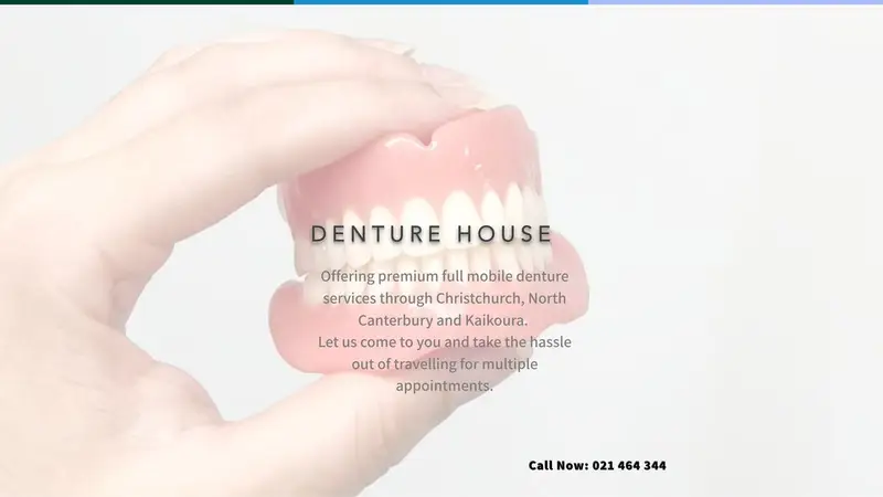 Homepage of denturehouse.co.nz