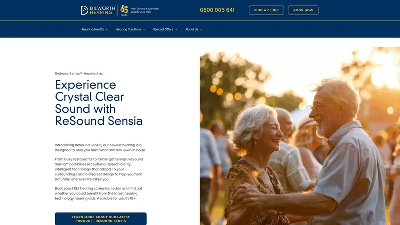 Homepage of dilworth.co.nz
